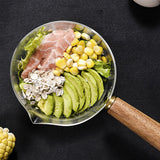 Glass Salad Bowl with Wooden Handles 木柄玻璃沙拉碗
