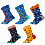 Set of 5 Pairs Dots Cozy Socks (EU38-EU45) 5對一套圓點舒適襪子 (歐碼38-歐碼45)