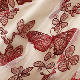 Lace Butterfly Fairy Mesh Maxi Skirt 蕾絲蝴蝶仙女網紗半身長裙 (KCCLSP2161)