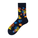 Coral Pattern Cozy Socks (One Size) 珊瑚圖案舒適襪子 (均碼) HS202061