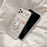 Plush Embroidered Bear iPhone 12 Case 毛絨刺繡熊 iPhone 12 保護套