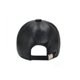 Genuine Leather Black Baseball Cap 真皮黑色棒球帽