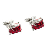 Red Crystal Wings Cufflinks 紅水晶天使之翼袖扣