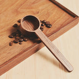 Set of 2 Black Walnut Coffee Spoon Wooden Tablespoon (Small size x 1 and Large size x 1)  一套2個長柄和短柄黑胡桃咖啡勺木湯匙（短勺 x 1 長勺 x 1）