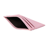 Pink Grained Leather Card Holder 粉紅色真牛皮信用卡套 CH19006c