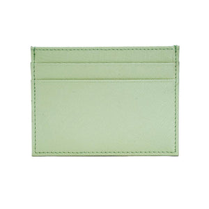 Green Grained Leather Card Holder 綠色真牛皮信用卡套 CH19006d