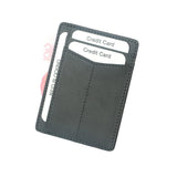 Black Grained Leather RFID Card Holder 黑色真牛皮RFID安全防盜信用卡套 CH19007