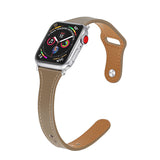 Brown Genuine Leather Apple Watch Band (for small wrist) 棕色真皮Apple 錶帶 (適合小手腕)