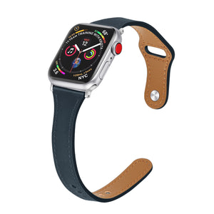 Midnight Genuine Leather Apple Watch Band (for small wrist) 午夜藍真皮Apple 錶帶 (適合小手腕) (KCWATCH1073)