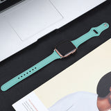 Mint Green Genuine Leather Apple Watch Band (for small wrist) 薄荷綠真皮Apple 錶帶 (適合小手腕) (KCWATCH1073a)