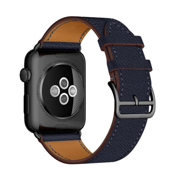 Deep Blue Genuine Leather Apple Watch Band深軍藍真皮Apple 錶帶  (KCWATCH1078)