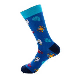 Crab Pattern Cozy Socks (EU39-EU45) 螃蟹圖案舒適襪子 (歐碼39-歐碼45)