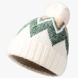 Striped Wool Ball Knitted Hat 條紋毛球針織帽 KCHT2068