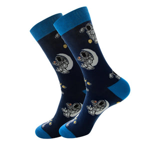 Blue Astronaut Cozy Socks (EU38-EU45) 藍色宇航員舒適襪子 (歐碼38-歐碼45)