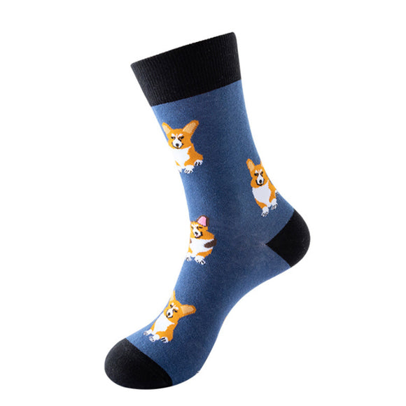 Corgi Pattern Cozy Socks (One Size) 哥基犬圖案舒適襪子 (均碼) (HS202008)