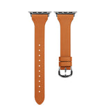 Brown Genuine Leather Apple Watch Band (for small wrist) 棕色真皮Apple 錶帶 (適合小手腕) (KCWATCH1080)