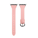 Pink Genuine Leather Apple Watch Band (for small wrist) 粉色真皮Apple 錶帶 (適合小手腕) (KCWATCH1081a))