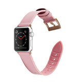 Pink Genuine Leather Apple Watch Band 38MM / 40MM, 42MM / 44MM (for small wrist) 粉色真皮Apple 38MM / 40MM , 42MM / 44MM錶帶 (適合小手腕) (KCWATCH1083)