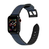 Midnight Blue Genuine Leather Apple Watch Band 38MM / 40MM, 42MM / 44MM (for small wrist) 午夜藍真皮Apple 38MM / 40MM , 42MM / 44MM錶帶 (適合小手腕) (KCWATCH1084)
