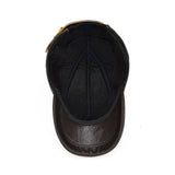 Genuine Leather Winter Warm Earmuffs Baseball Cap 真皮冬天保暖護耳棒球帽
