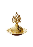 Hollow Golden Tower Metal Incense Burner 金色鏤空金塔香爐