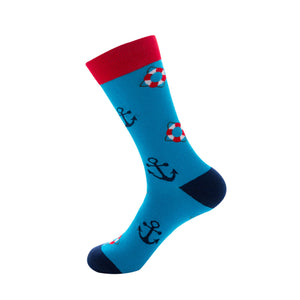 Anchor Pattern Cozy Socks (EU39-EU45) 船錨圖案舒適襪子 (歐碼39-歐碼45)
