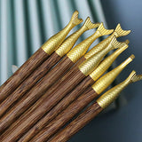 Set of 6 Pairs of Handcrafted Japanese Wood Chopsticks 6對手工製作日本木筷子一套 KCW2179a