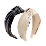 Faux Leather Knotted Headband 人造皮打結頭箍