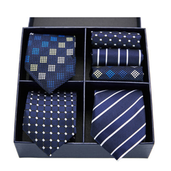 Tie, Pocket Square 6 Pieces Gift Set 領帶口袋巾6件套裝 KCBT2093