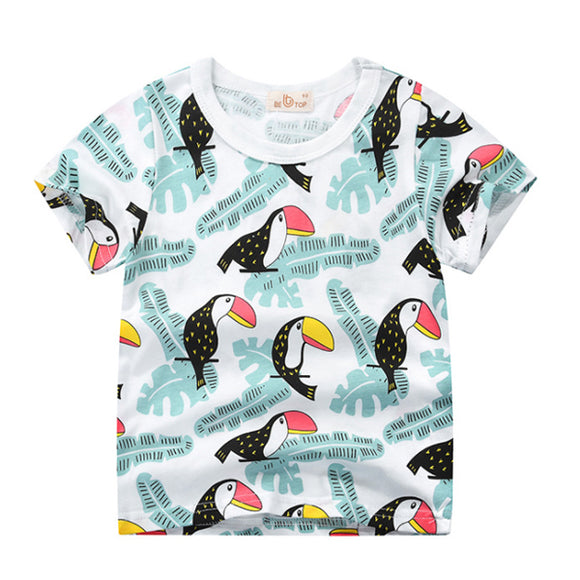 Kids Bird Pattern T-shirt 兒童鳥圖案T恤