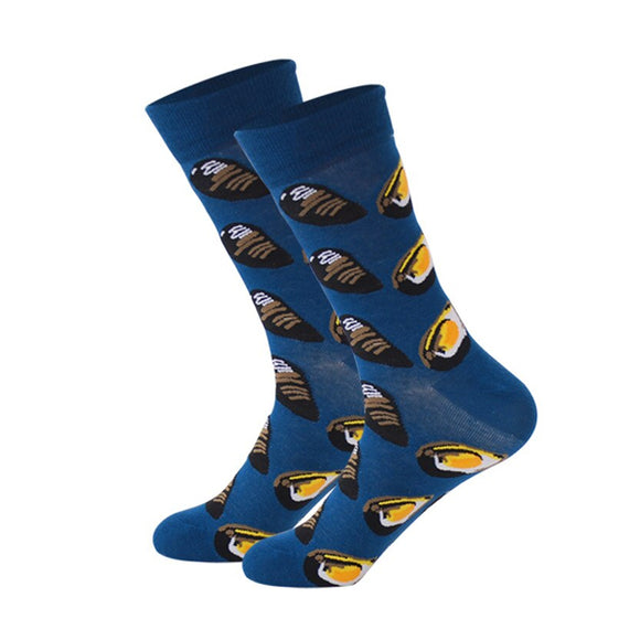 Oyster Pattern Cozy Socks (Free Size) 生蠔圖案舒適襪子 (均碼)