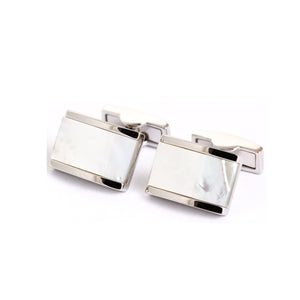 White Pearl Cufflinks 珍珠長方形袖扣